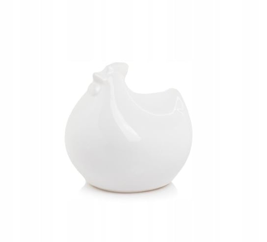 Ceramiczna figurka biała kurka 11x10 cm Wielkanoc stroik prezent Inna marka