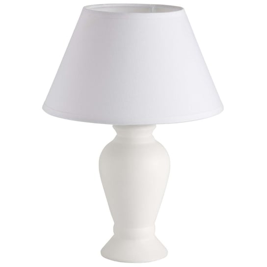 Ceramiczna lampa stołowa Donna 92724/05 Brilliant z abażurem biała Brilliant