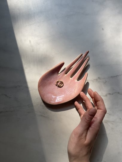Ceramiczna Łapka na Biżuterię Fairy Pink Inna marka