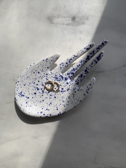 Ceramiczna Łapka na Biżuterię w Niebieskie Ciapki Inna marka