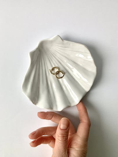 Ceramiczna Muszelka na Biżuterię White Cloud Maison Fragile