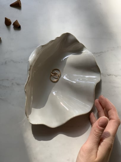 Ceramiczna Muszla Pearl White Maison Fragile