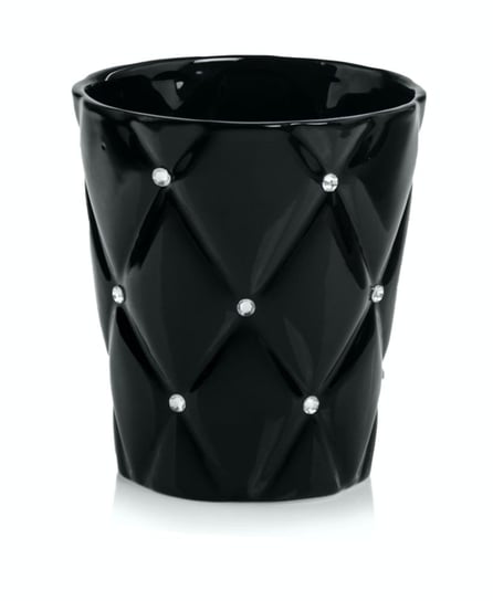 Ceramiczna Osłonka Na Doniczkę, Glamour, Czarna, 14 cm ABC