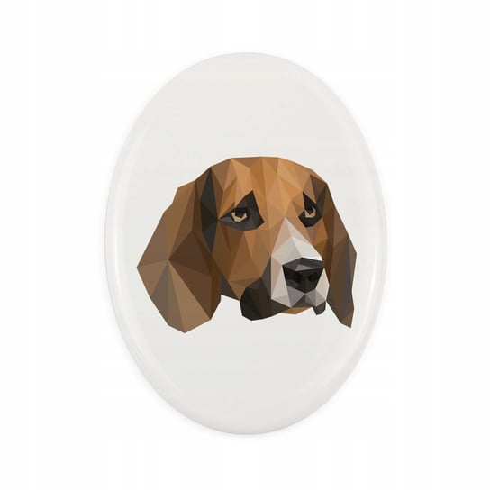 Ceramiczna płytka Beagle, pies geometryczny Inna marka