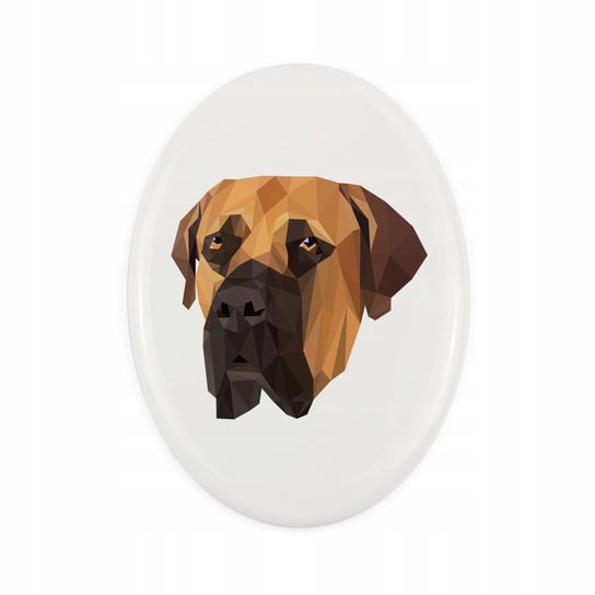 Ceramiczna płytka Boerboel, pies geometryczny Inna marka