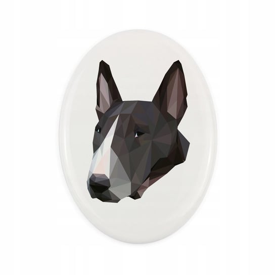 Ceramiczna płytka Bulterier, pies geometryczny Inna marka