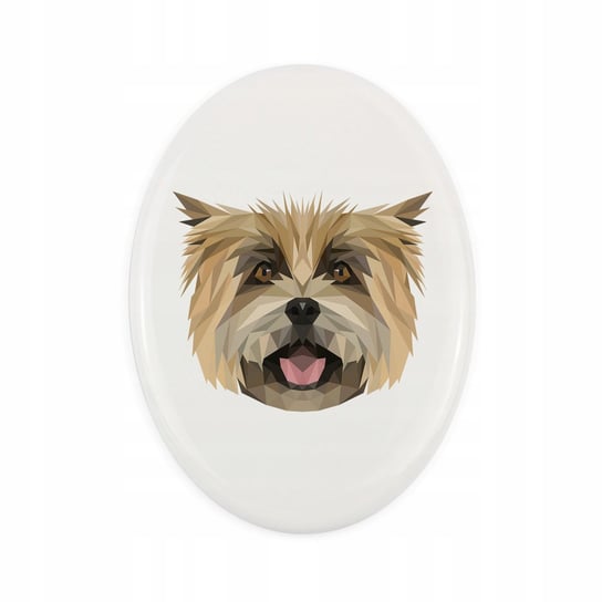 Ceramiczna płytka Cairn Terrier, pies geometryczny Inna marka
