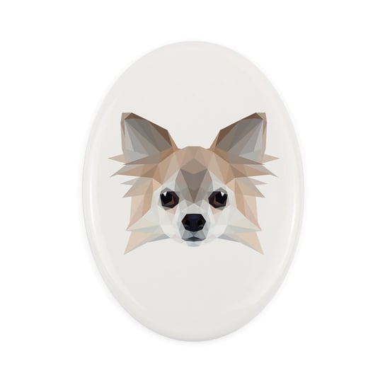 Ceramiczna płytka Chihuahua, pies geometryczny Inna marka