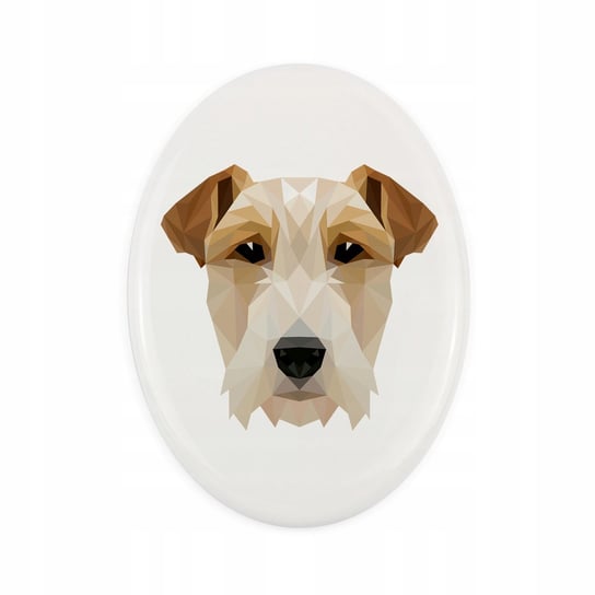 Ceramiczna płytka Foksterier, pies geometryczny Inna marka