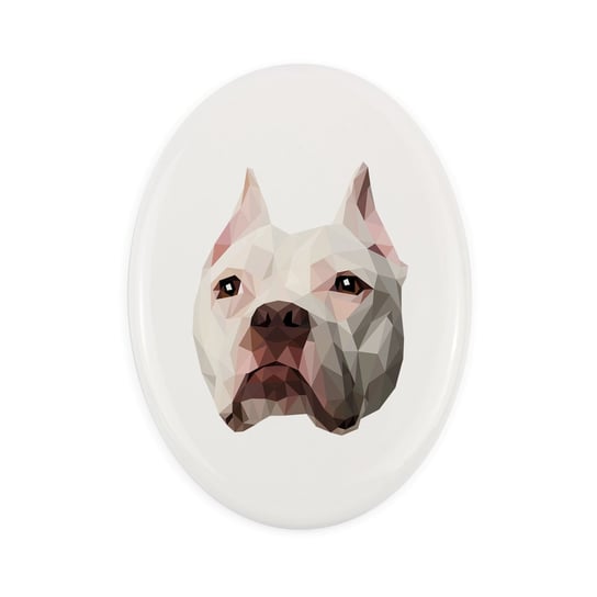 Ceramiczna płytka Pitbull, pies geometryczny Inna marka