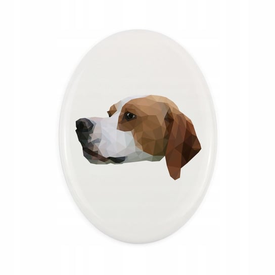 Ceramiczna płytka Pointer, pies geometryczny Inna marka