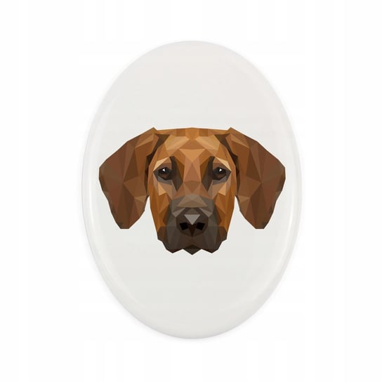 Ceramiczna płytka Rhodesian, pies geometryczny Inna marka