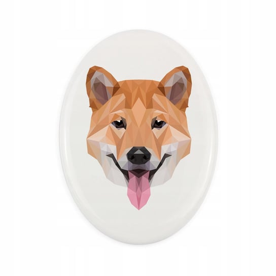 Ceramiczna płytka Shiba Inu, pies geometryczny Inna marka