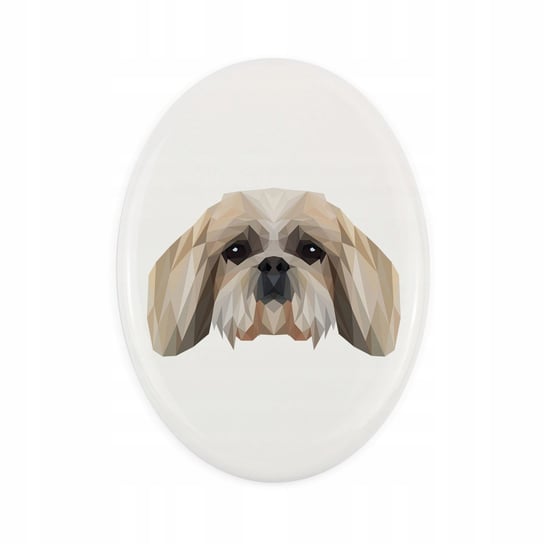Ceramiczna płytka Shih Tzu, pies geometryczny Inna marka