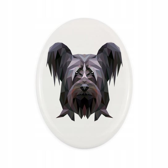 Ceramiczna płytka Skye Terrier, pies geometryczny Inna marka