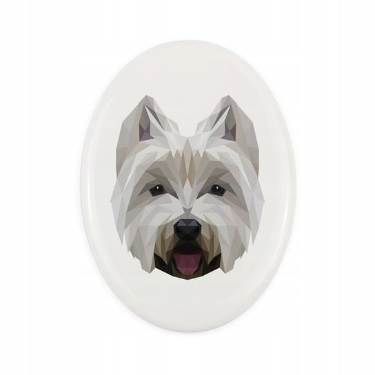 Ceramiczna płytka West Highland White Terrier Inna marka