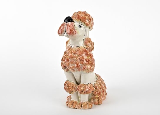 Ceramiczna skarbonka Pies Pudel Biały Witek Home