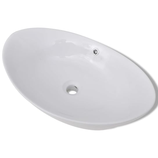 Ceramiczna umywalka biała 590x385x190 mm - wysoki Inna marka