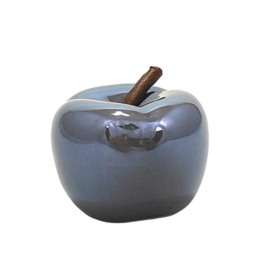 Ceramiczne jabłko dekoracyjne - szare 5 cm ZDTRADING