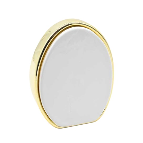 Ceramiczne jajko dekoracyjne glamour biało-złote taki jak na zdjęciu Wisan