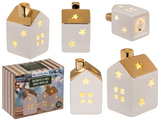 Ceramiczny domek świąteczny LED – dekoracja Kemis - House of Gadgets