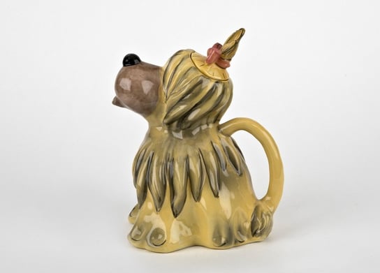 Ceramiczny imbryk Pies zielono-żółty Witek Home