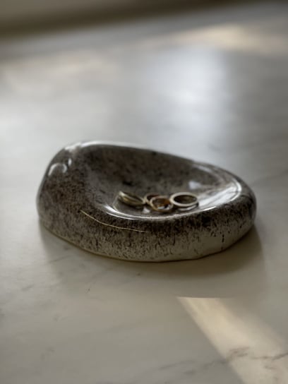 Ceramiczny Talerzyk na Biżuterię Pebble Dalmatinian Inna marka