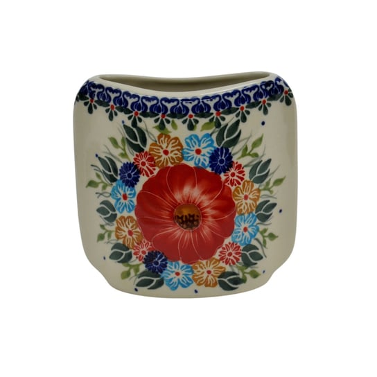 Ceramiczny wazon płaski Ceramika Bolesławiec Ceramika Bolesławiec ANDY