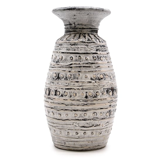 Ceramiczny Wazon z Lombok Wazon Klasyczny - Kremowy ANCIENT WISDOM