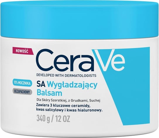 CeraVe, balsam wygładzający do twarzy i ciała, z ceramidami i mocznikiem, 340 g CeraVe
