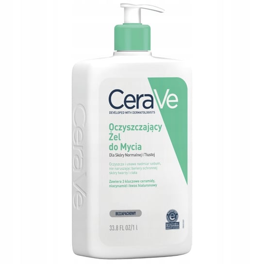 CeraVe Żel Oczyszczający do Mycia Dla Skóry Normalnej i Tłustej 1l CeraVe