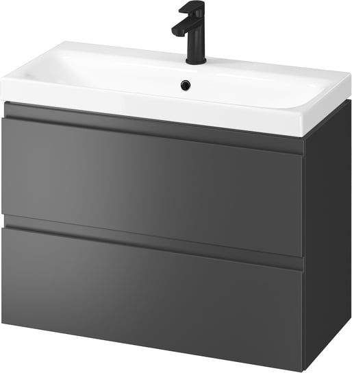 Cersanit Moduo Slim SET B813 umywalka z szafką 80 cm wisząca antracyt S801-468-DSM Inna marka