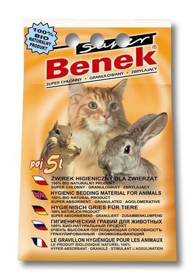 Certech Super Benek 5 L -  żwirek dla kotów naturalny 5l Inny producent