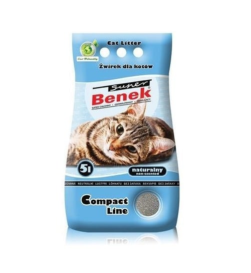 Certech Super Benek Compact Line Natural 5 l - drobny żwirek dla kotów 5l Inny producent
