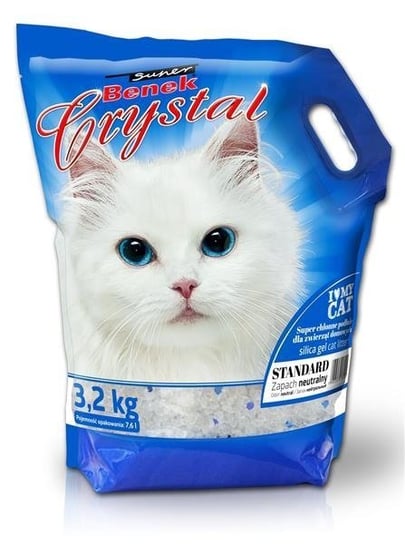 Certech Super Benek Crystal 3.2 kg -  żwirek silikonowy dla kotów 3.2kg Inny producent