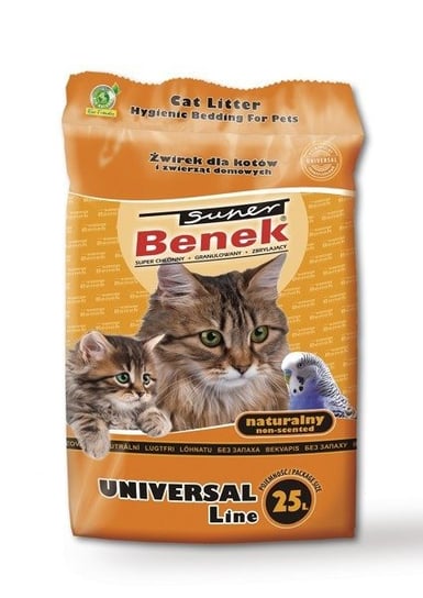 Certech Super Benek Standard 25 l -  gruboziarnisty żwirek dla kotów naturalny 25l Inny producent