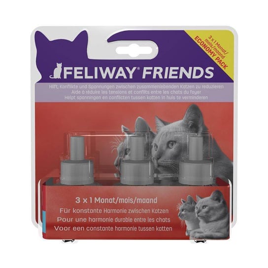CEVA Feliway Friends wkład uzupełniający 3x48 ml z feromonem C.A.P. ECONOMY PACK Feliway