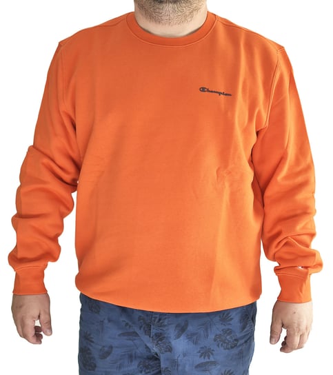Champion crewneck duża bluza bawełna Pomarańczowy 3XL Champion