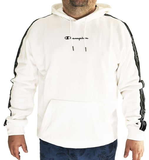 Champion hoody duża bluza z kapturem bawełna biała Biały 3XL Champion