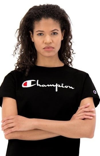 Champion, Koszulka damska, Reverse Weave Crewneck, czarna, rozmiar S Champion