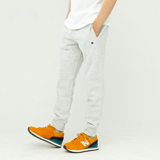 Champion Reverse Weave Ribbed Cuffs Joggers Light Grey - M Champion