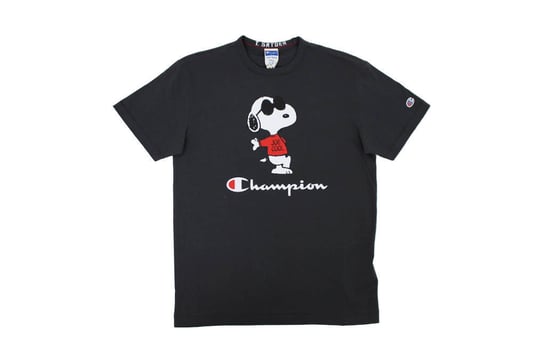 Champion X Peanuts Crewneck T-Shirt Black - L Champion