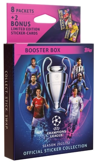 Champions League UEFA Booster Box z Naklejkami Burda Media Polska Sp. z o.o.