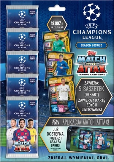 Champions League UEFA Match Attax Multipack Saszetki z Kartami Burda Media Polska Sp. z o.o.