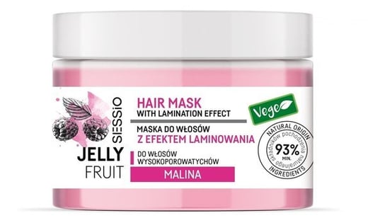 Chantal, Sessio, Jelly Fruit Maska Do Włosów Z Efektem Laminowania Malina, Do Włosów Wysokoporowatych, 250 g Chantal