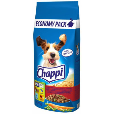 CHAPPI sucha karma dla psa z wołowiną drobiem i warzywami 13,5 kg Mars