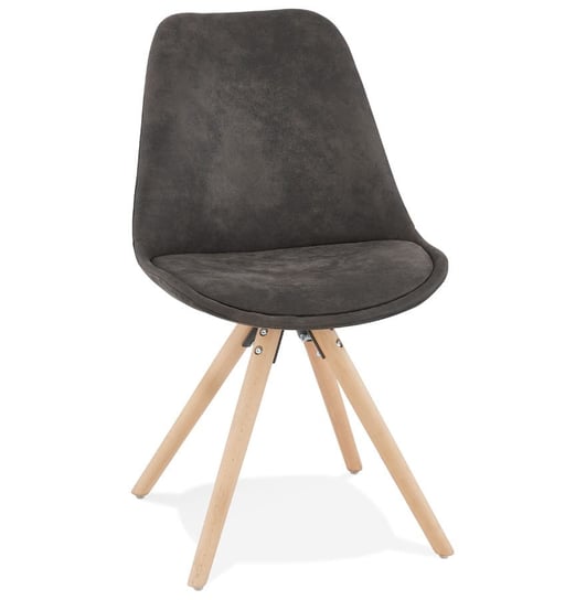 CHARLIE krzesło tkanina k. ciemny szary, nogi natural Kokoon Design