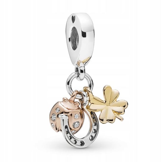 Charms 925 do bransolet Pandora NA SZCZĘŚCIE C23. GLOBAL SILVER