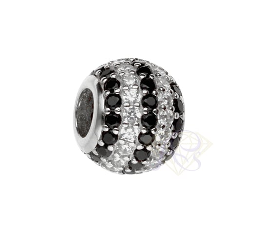 Charms Beads srebrny Ag 925 Cyrkonie 640222CHR Asimex Plus
