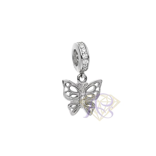 Charms Beads srebrny Ag 925 Motyl CH330921 Asimex Plus